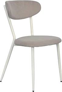 Scaun Evelin LC-251Wh (Alb) / Velur Light Grey-47 (Gri Deschis)