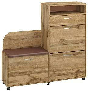 Обувница Pehotin Б-5 Дуб Тахо(Коричневый)/Коричневый