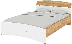 Кровать Pehotin Милана 140 Дуб Тахо (Коричневый) / Белый