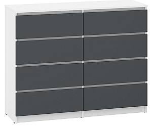 Комод Pehotin НС-8 Белый / Антрацит