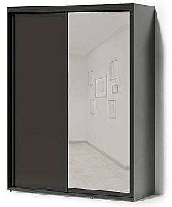 Dulap-cupe Fabrik Home Oslo 1600 (1 oglinda) Bazalt (Negru)