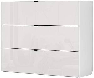 Comoda Fabrik Home Hardy 3S Frasin Alb / Alb Lucios