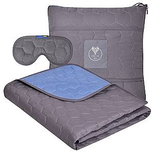 Плед MobiCasa Набор Travel Grafit/Jeans