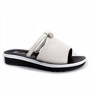 Slapi femei NL 027-010 White