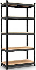 Торговый стеллаж Nex Budget 2000x1000x400 мм Антрацит