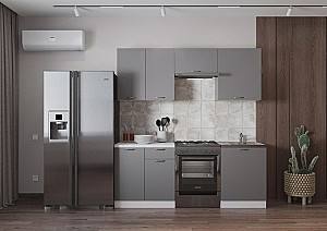 Set mobila bucatarie ML Mobila Omega-3 2/1.4 m Antracit