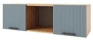 Полка на стену ML Mobila Вельвет №5 1500 Золотой Дуб/Лагуна Софт