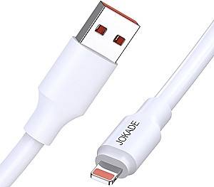 USB сablu Jokade USB-A to Lightning 120W 1M JA018 White