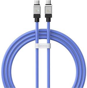 USB сablu Baseus Cable CoolPlay Series Type-C to Type-C 5A 100W 1m Blue