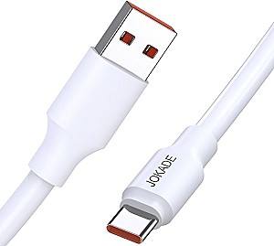 USB сablu Jokade USB-A to Type-C 120W 1M JA018 White