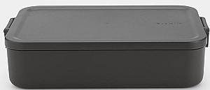 Набор пищевых контейнеров Brabantia Make&Take Dark Grey