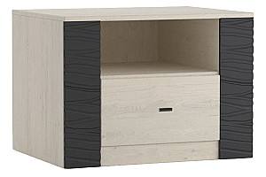 Noptiera ML Mobila Gamma Nr.25 Stejar Litoral(Bej)/Wenge(Maro)