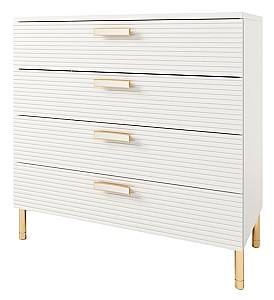 Comoda ML Mobila Velvet Nr.11 1000 Alb/Auriu