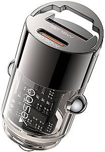 Автомобильная зарядка Yesido Car Charger Dual Port USB-A+Type-C 30W 2.4A Black