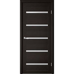 Дверное полотно Albero Flora T-2 Black (sticla mata)