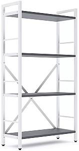 Стеллаж Nex Loft Белый/Антрацит (Серый) 4 полки