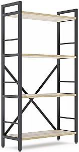 Стеллаж Nex Loft Антрацит (Серый)/Дуб Артизан (Коричневый) 4 полки