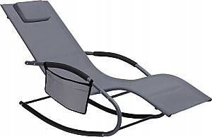 Шезлонг GardenLine LEZ1601 Темно Серый