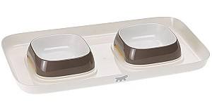 Миска для собачьего корма Ferplast Glam Tray Dove Grey S