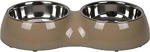 Миска для собачьего корма Flamingo Divar Duo Taupe M