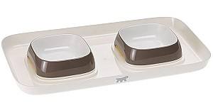 Миска для собачьего корма Ferplast Glam Tray Dove Grey XS