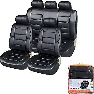 Набор чехлов на сидения авто AIRLINE ACS-UEL-08 11 шт. (черный)