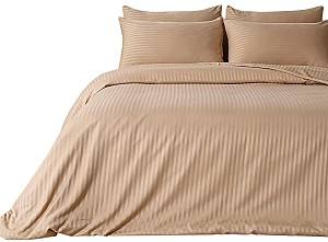 Комплект постельного белья Relaxe Home Stripe Dreams 200x220 Cappuccino