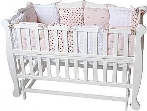 Детская кроватка Goydalka NATALI PLUS LONGITUDINAL (1В371-1) White