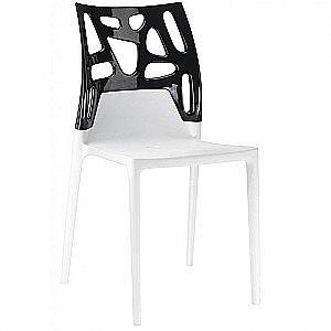 Стул Papatya Ego-Rock Black/White