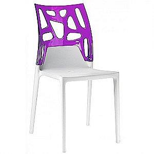 Стул Papatya Ego-Rock Purple/White