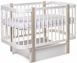 Patut copii Eucalyptus Karol Premium (DS-9051) Alb/Cappuccino