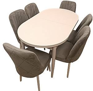 Set de masa si scaune Kelebek ES-1111 (6 scaune)