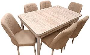 Set de masa si scaune Kelebek ES-1116 (6 scaune)