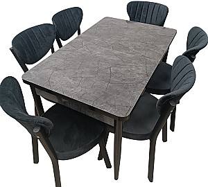 Set de masa si scaune Kelebek ES-1221 (6 scaune)