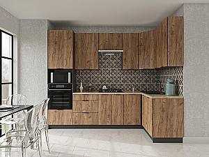 Set mobila bucatarie Confort-NV Craft 2.8x1.4 m Tobacco Craft Oak