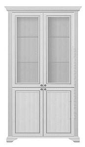 Шкаф витрина Yasen White 2D2W Сосна Серебряная