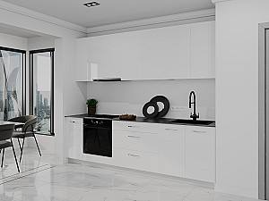 Кухонный гарнитур Bayro Spring 2.6 м White Gloss