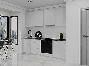 Set mobila bucatarie Bayro Spring 2.4 m Light Grey