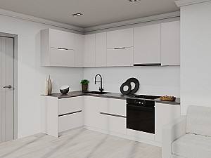 Set mobila bucatarie Bayro Monti Cucine 2.8x1.4 m Cashmere