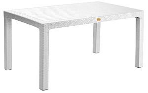 Стол садовый Capissi Rattan 90x150 Белый