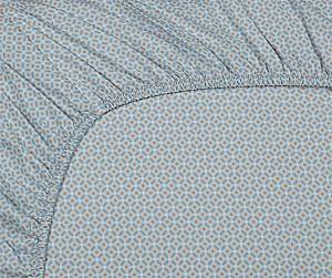 Простынь PIP Studio Cross Stitch 160x200 Grey blue