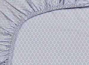 Простынь PIP Studio Thousand Leaves Fitted Sheet 160x200 Blue