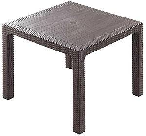 Стол садовый Heniver Rattan 90x90 Коричневый