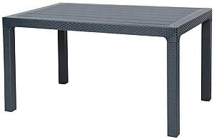 Стол садовый Sonmez Elit Rattan 70x120 Антрацит