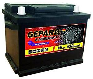Аккумулятор GEPARD Standart 45 AH 430A Japan лев.