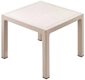 Стол садовый Heniver Rattan 90x90 Капучино
