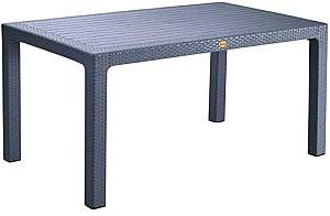 Masa de gradina Capissi Rattan 90x150 Antracit