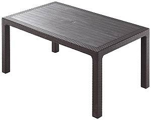 Стол садовый Heniver Rattan 80x140 Коричневый