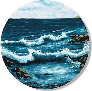 Tablou pe numere BrushMe Valurile oceanului (fără cutie)