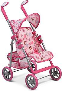 Коляска для кукол Moni Flower Garden Pink